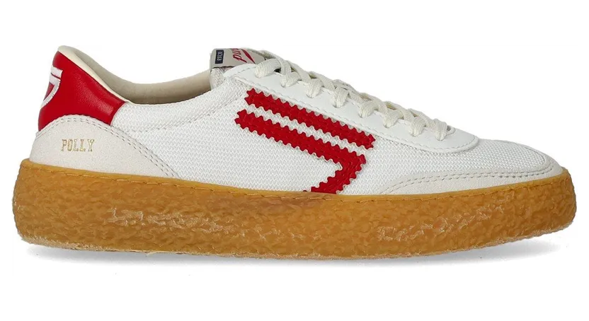 Puraai – Polly Apple Sneaker in het wit – Dames – Schoenen – Wit (PU405P-040)