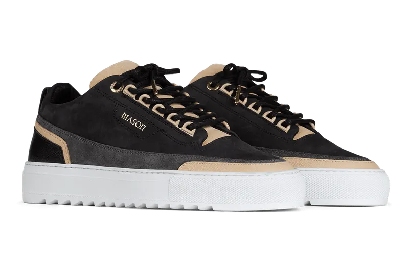 Mason Garments Firenze Nubuck/Leather – Black/Creme/Asfalto (FW20-2B)