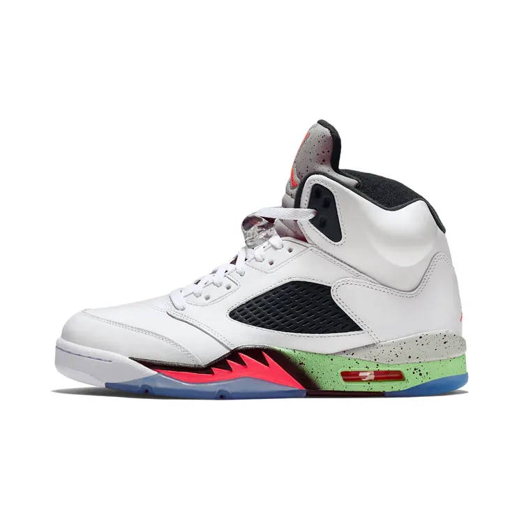 Air Jordan 5 Retro Space Jam “White / Light Poison Green / Black / Infrared 23” (136027-115)