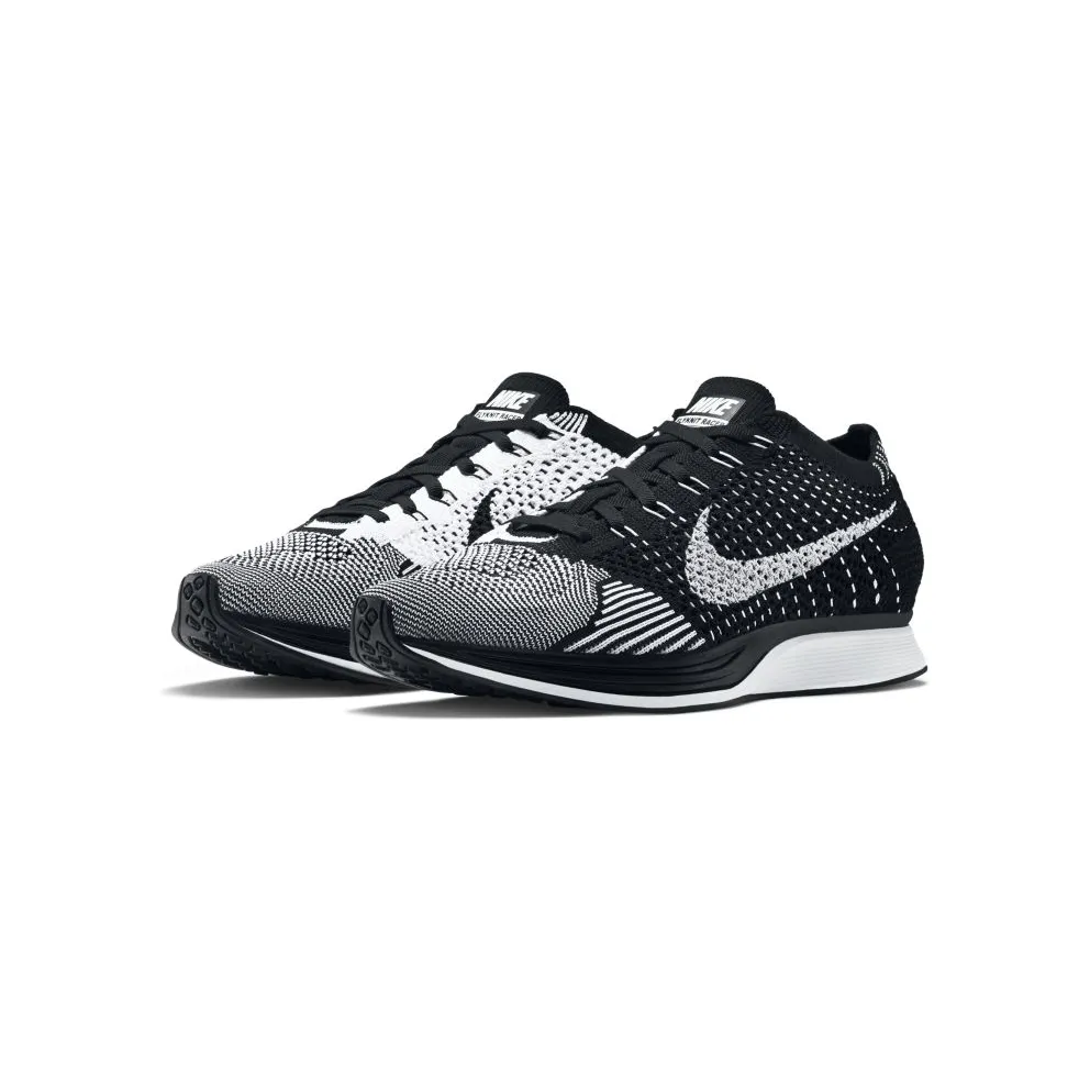 Nike Flyknit Racer Black Tongue Black/White (526628-002)