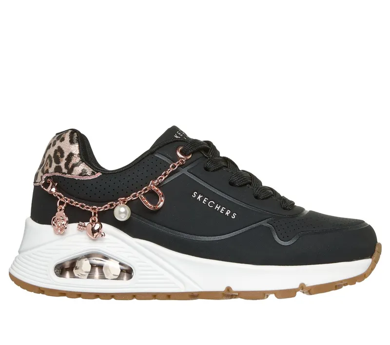 Skechers Uno Gen1 “Leopard Rockstar Sneaker Black / Luipaard” (310921LBKLD)