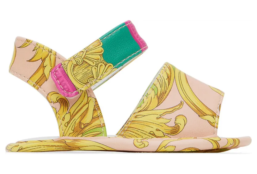Versace Baby Multicolor Barocco Goddess Sandals (1003141_1A03799_5G260)