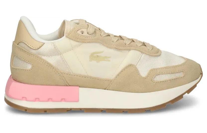 Lacoste Sneakers met logoprint – Beige (48SFA0106)