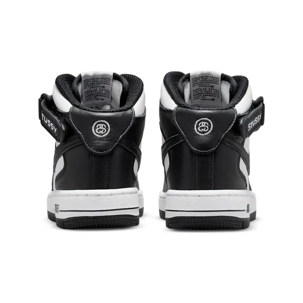 Nike x Stüssy Force 1 Mid Younger Kids’ Black (DN4158-002)