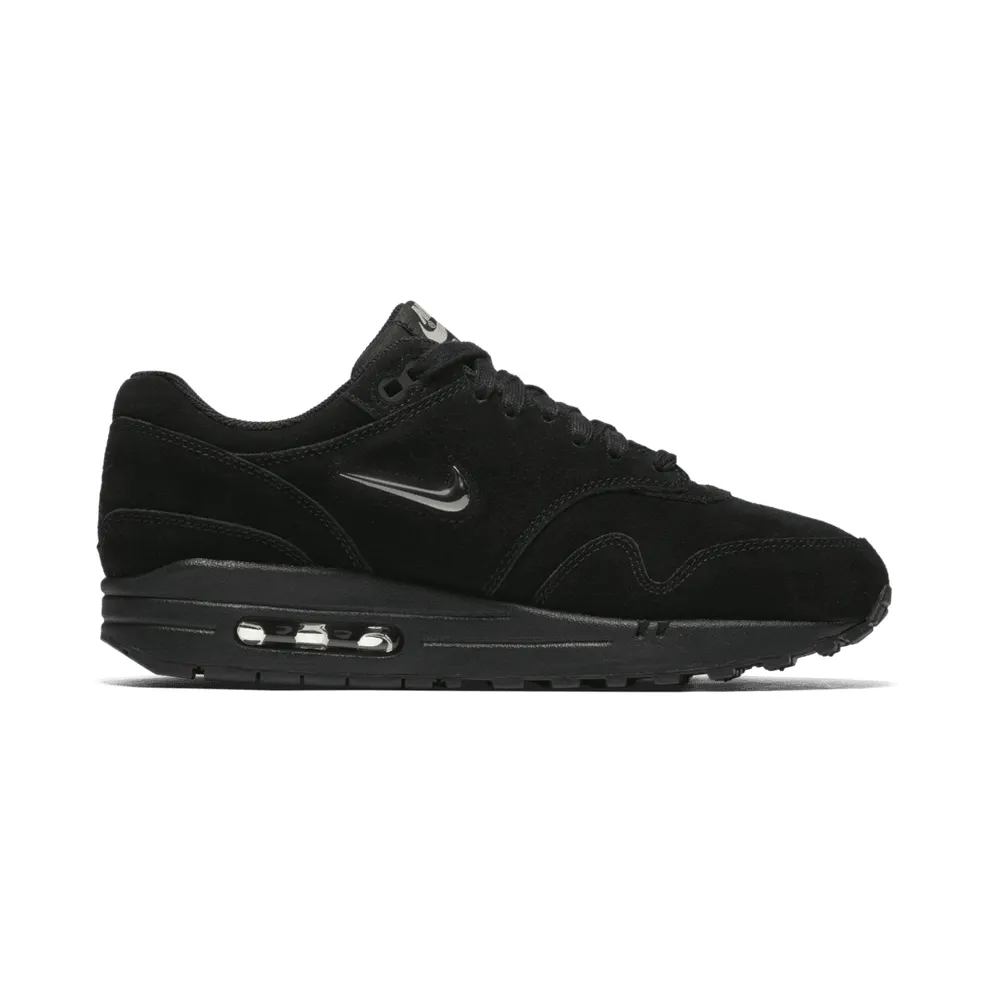 Nike Air Max 1 Jewel Black (W) Black/Metallic Silver-Wolf Grey (AA0512-001)