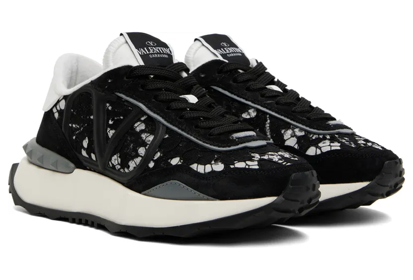 Valentino Garavani Black Lacerunner Low-Top Sneakers (1W2S0DY9ZUX) (4)