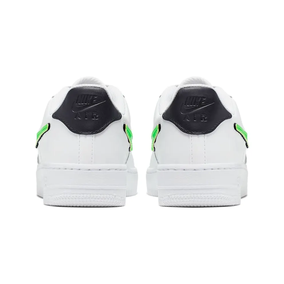 Nike Air Force 1 Low Removable Swoosh White Green Strike (GS) White/Green Strike-White-Black (AR7446-100)