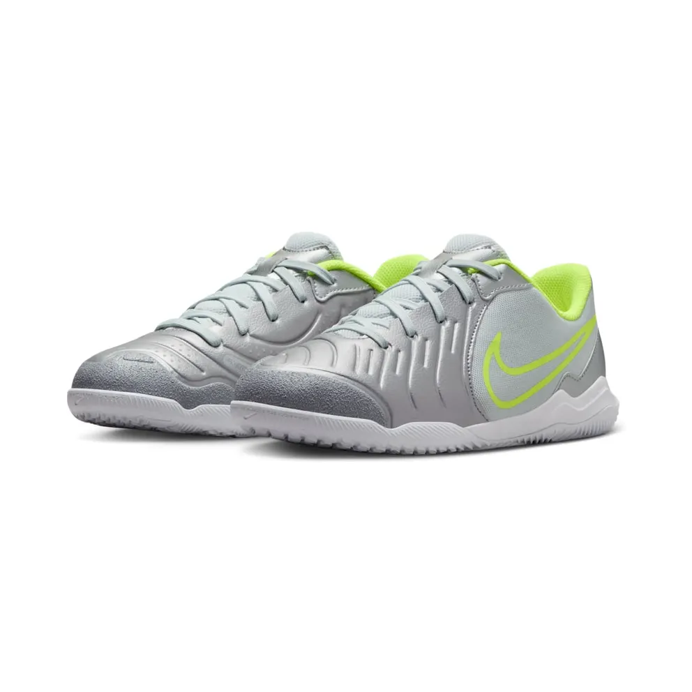 Nike Tiempo Legend 10 Academy IC Metallic Silver Volt Black (DV4350-001)