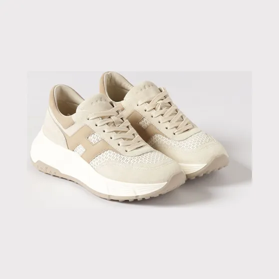 Hogan H669 Leather Sneakers Beige (HXW6690GA70UZV0RVY)
