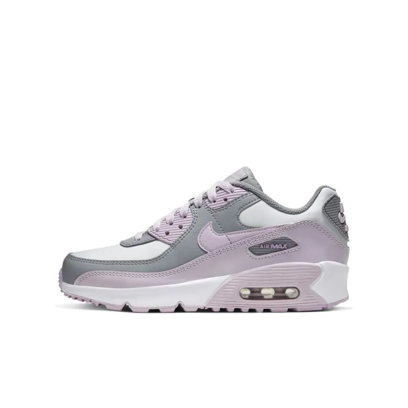 Nike Air Max 90 Leather Particle Grey Iced Lilac (GS) Particle Grey/Iced Lilac-Photon Dust-White (CD6864-002)