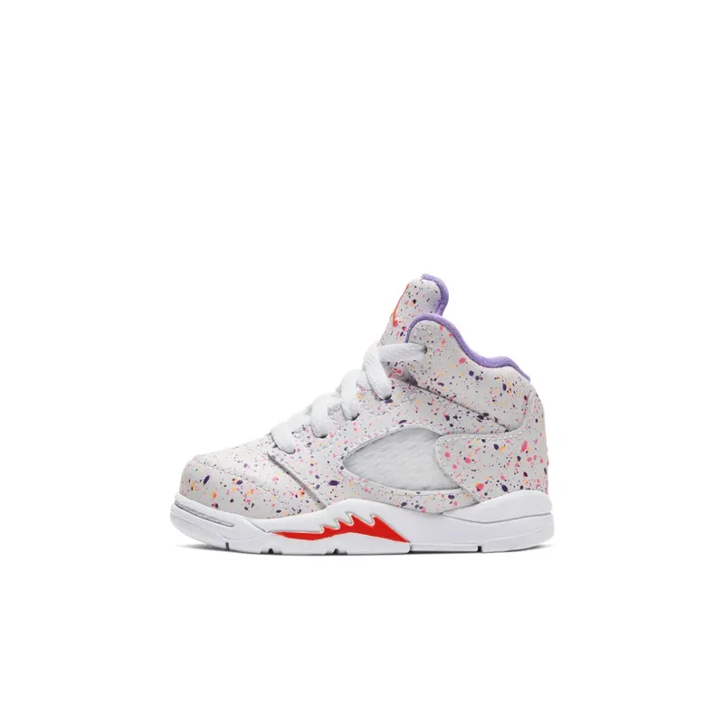 Jordan 5 Retro Easter (2020) (TD) White/Laser Crimson-Voltage Purple (CT1700-100)