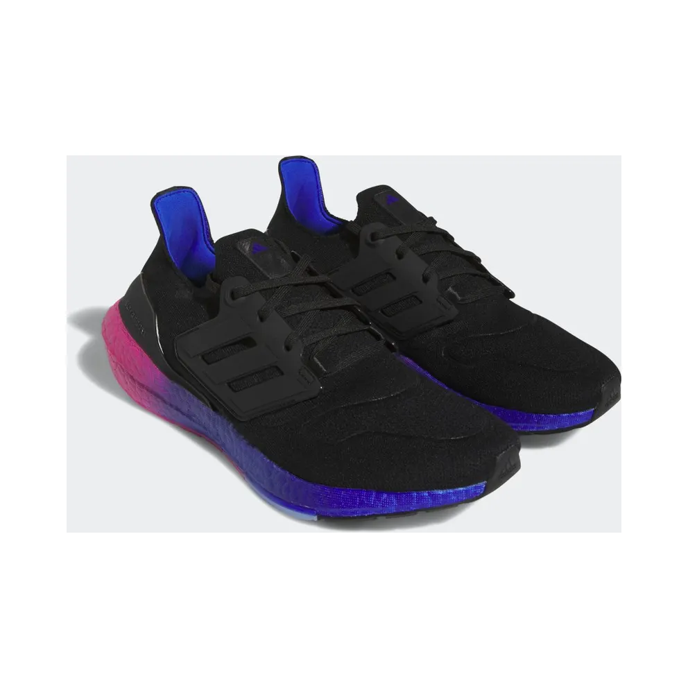 adidas Ultraboost 22 Core Black / Core Black / Lucid Blue (HQ8593)