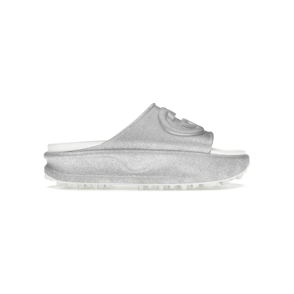 Gucci Interlocking G Slide Metalic Silver (725541 JAAC8 8106)