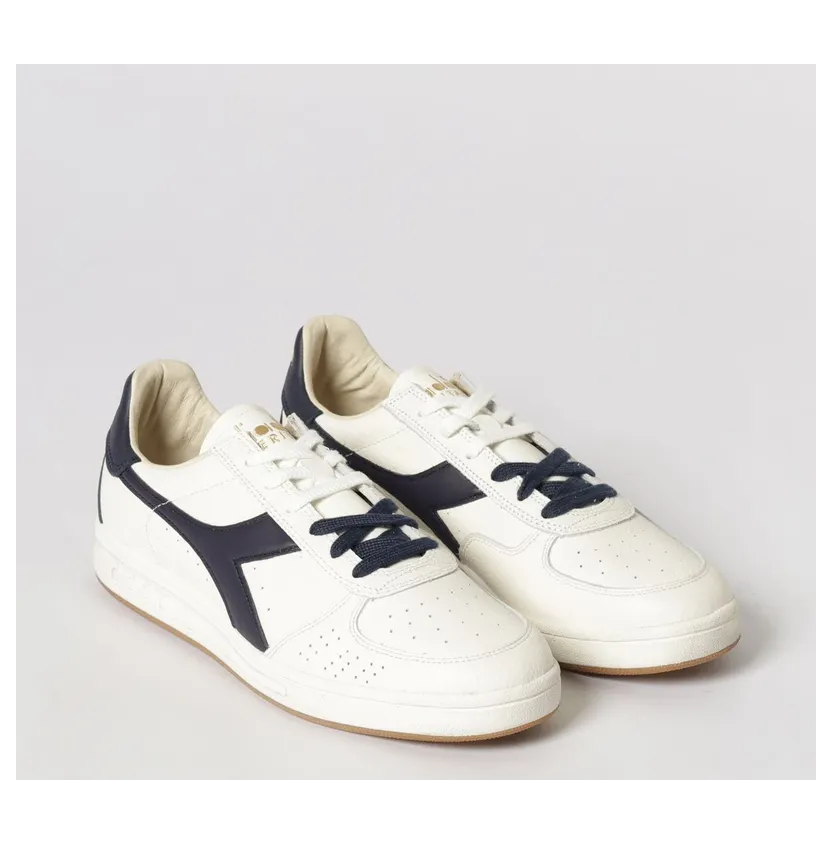 Diadora B. Elite Dominio Grained Leather Sneakers Blue (201182808C0178)