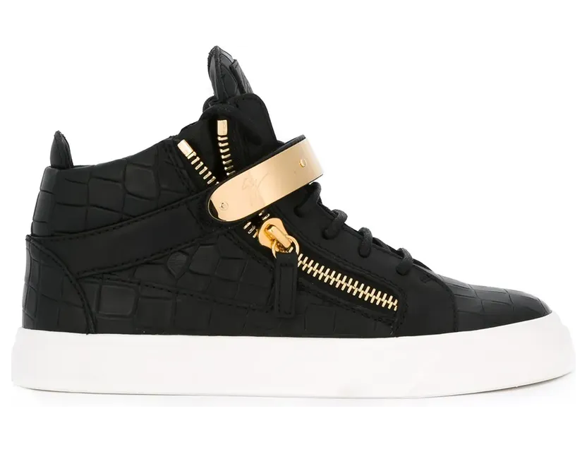 Giuseppe Zanotti High-Top-Sneakers mit Reißverschlüssen “Black” (RW6014002)