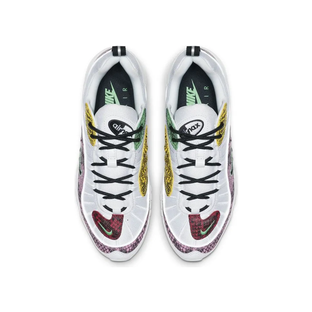 Nike Air Max 98 Snakeskin (W) White/Psychic Pink-Opti Yellow-Electro Green (BV1978-100)