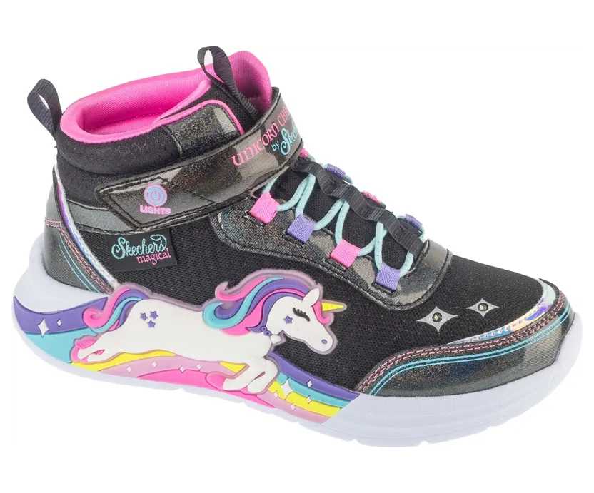Skechers S-Lights Zwart (303302LBKMT)
