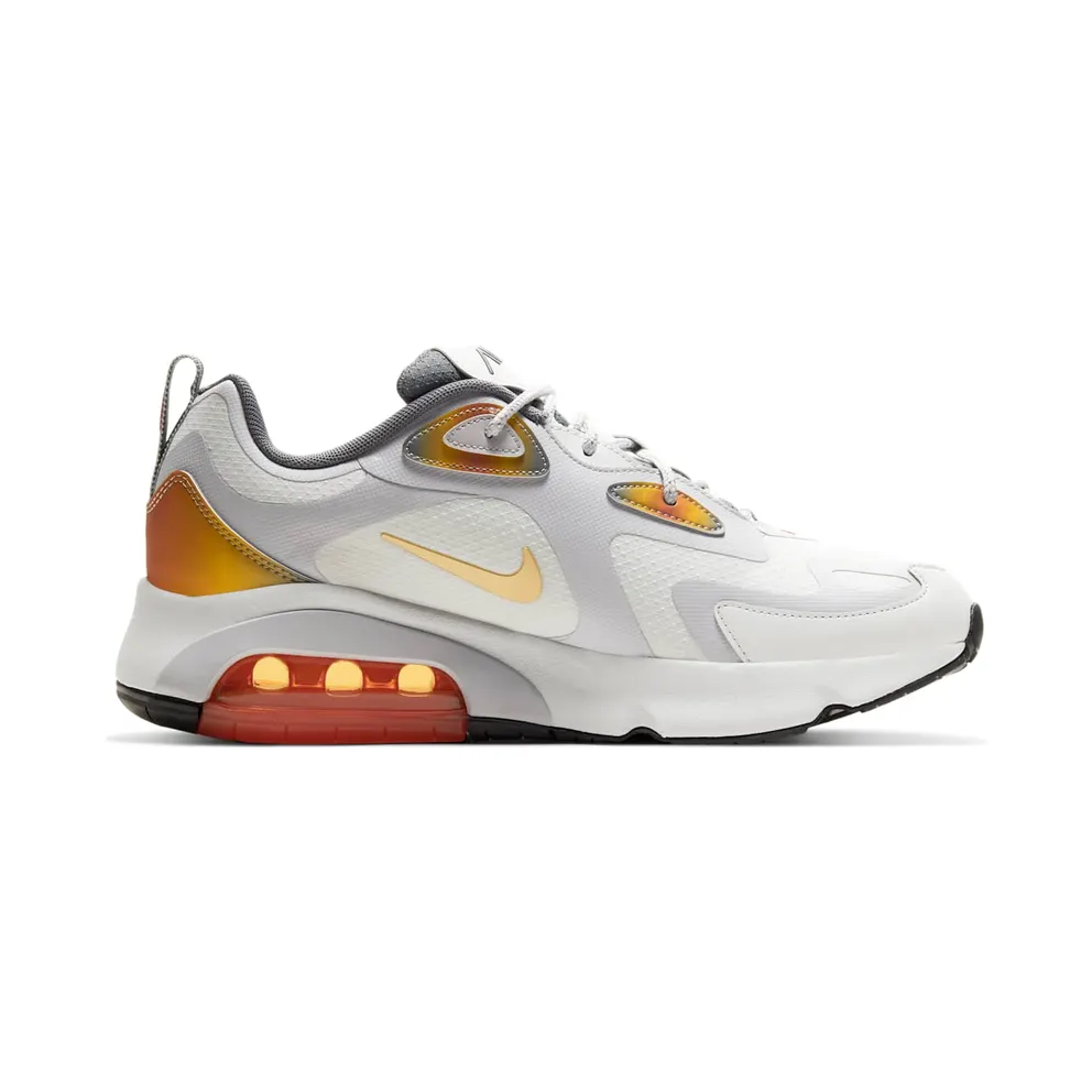 Nike Air Max 200 SE Summit White Summit White/Magma Orange/Smoke Grey (AT8507-100)