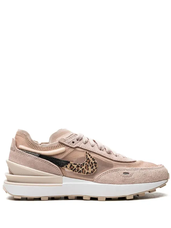 Nike Waffle One Fossil Stone Leopard Sneakers – Pink (DJ9776)