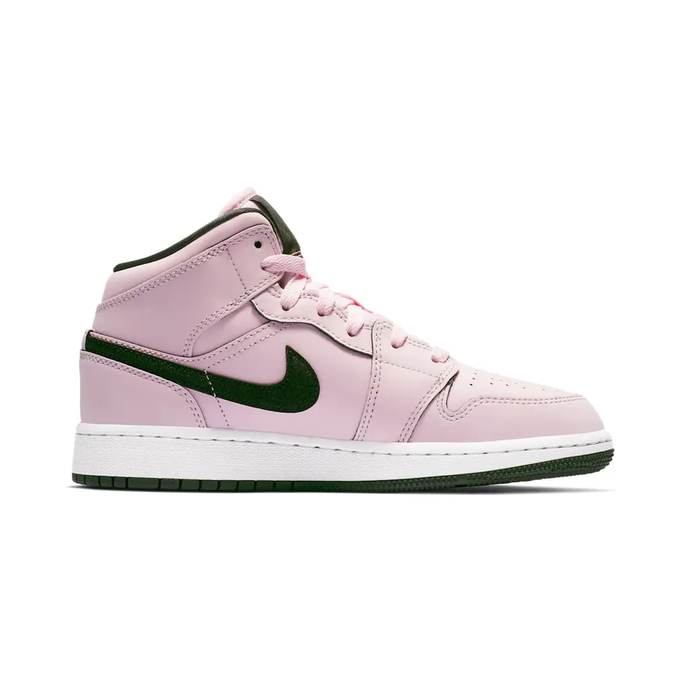 Jordan 1 Mid Pink Foam (GS) Pink Foam/Black-White (555112-601)