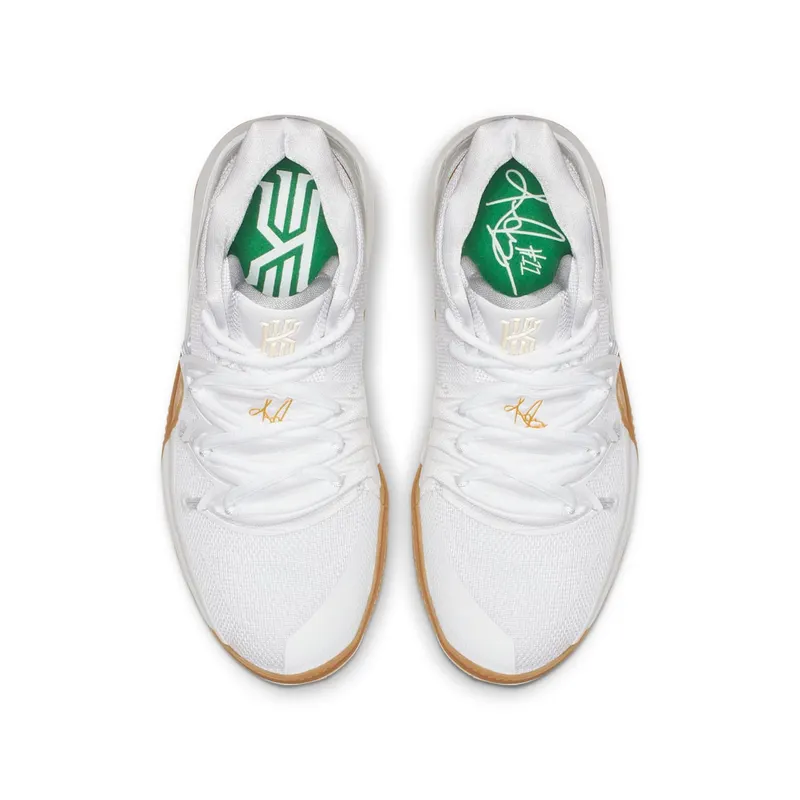Nike Kyrie 5 Irish (GS) White/Metallic Gold-Pure Platinum (AQ2456-170)