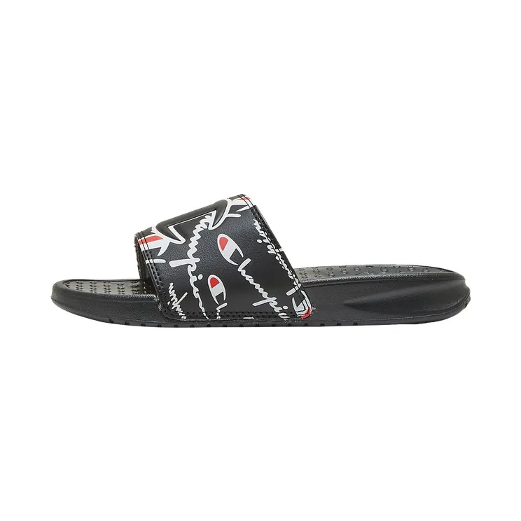 Champion Super Slides Warped PS “Black / Red / White” (CP101088P)