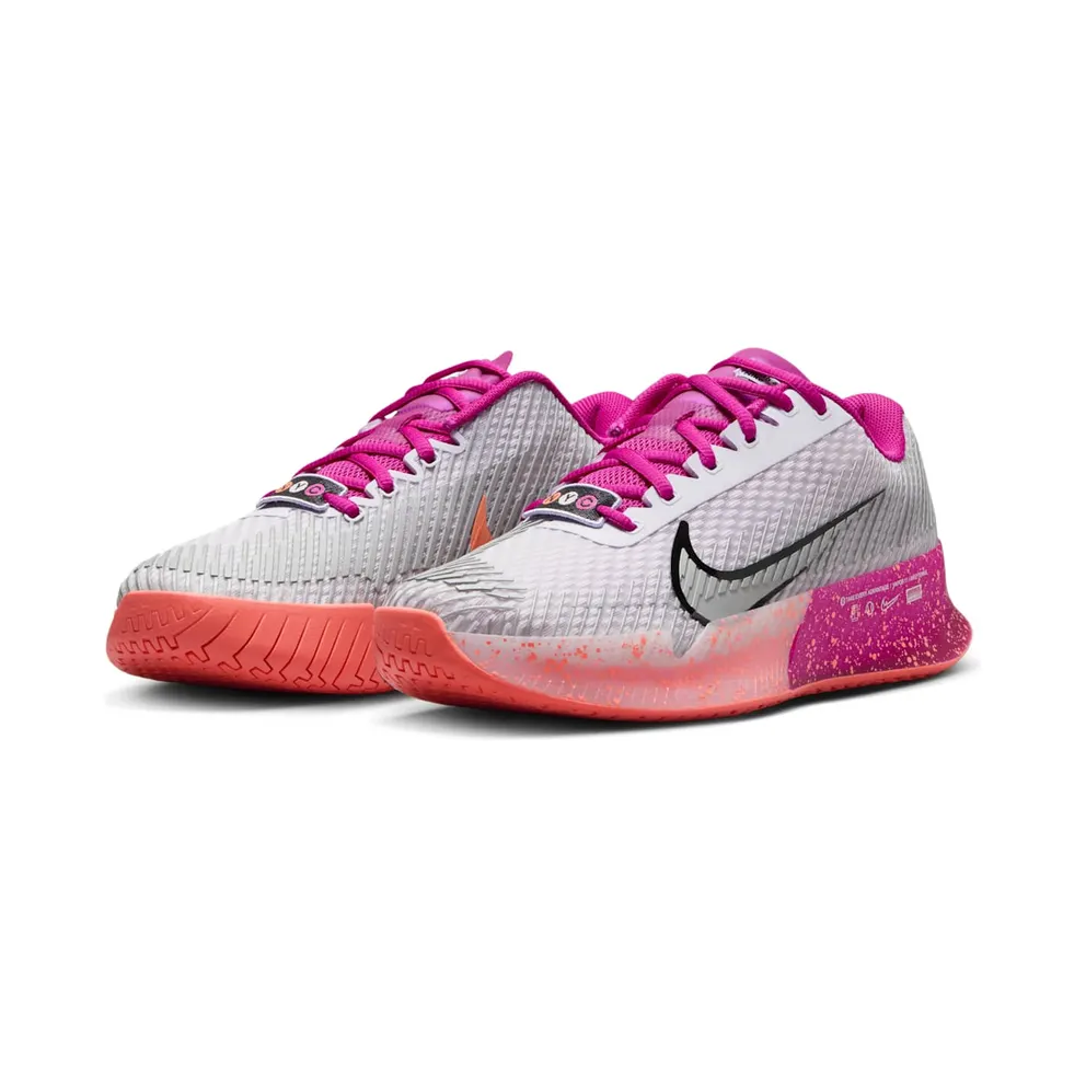 Nike Court Vapor 11 HC Premium Barely Grape Vivid Grape Light Wild Mango Metallic Silver (FQ7266-500)