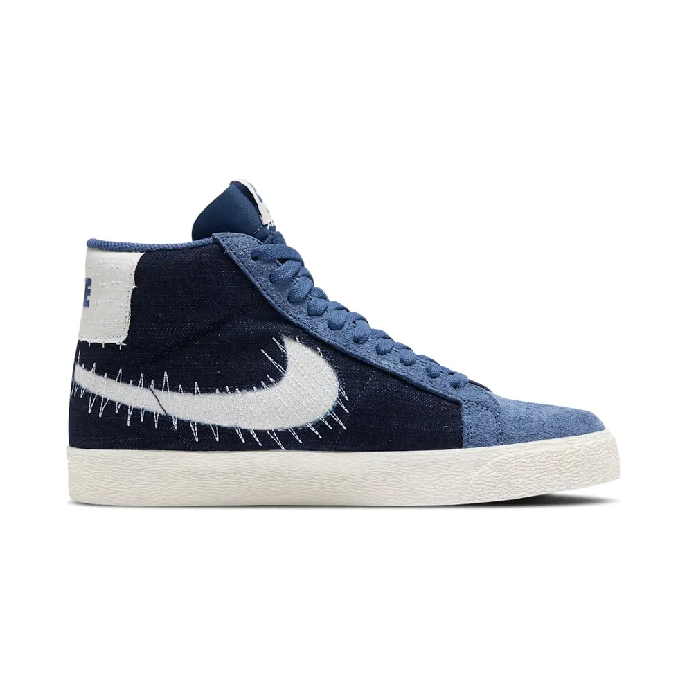 Nike SB Zoom Blazer Mid Sashiko Mystic Navy Mystic Navy/Sail-Sail-Gum Light Brown (CT0715-400)