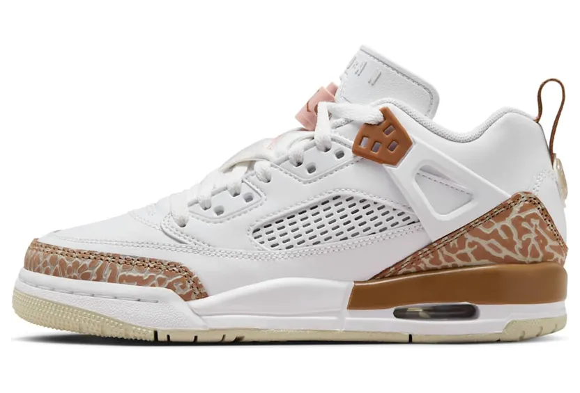 Jordan Spizike Low “White / Archaeo Brown / Light Bone / Pink Oxford” (FQ3950-101)