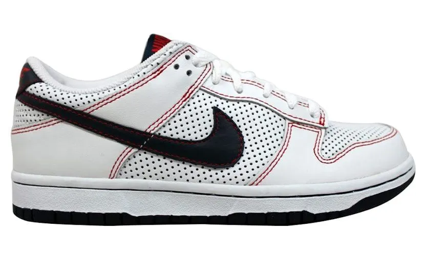 Nike Dunk Low White Obsidian Sport Red (309324-142)