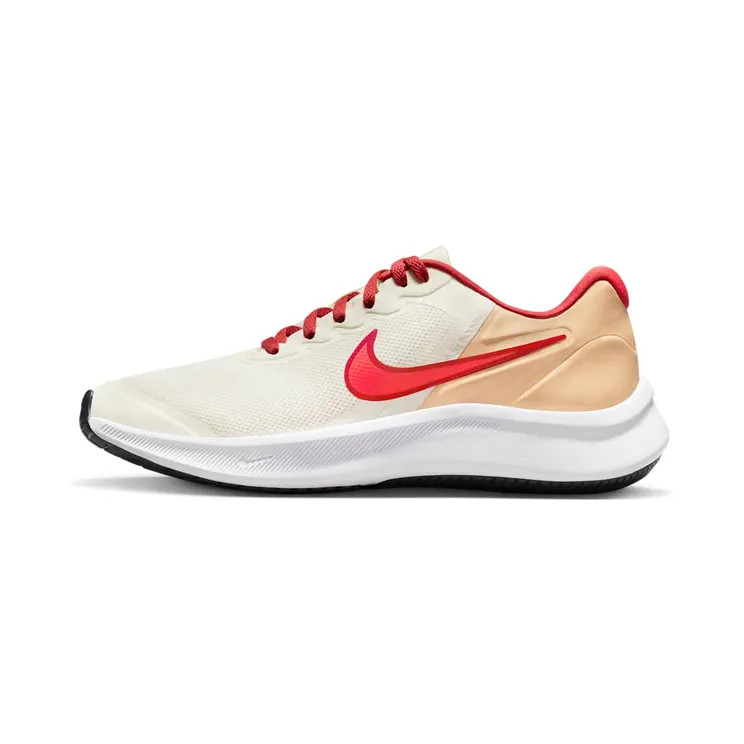 Nike Star Runner 3 (straat) White “Sail / Sesame / Red Clay / Bright Crimson” (DA2776-101)