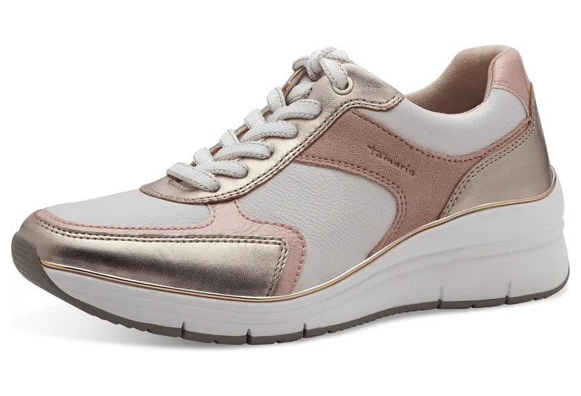 Tamaris sneaker Goud / Poederroze / Wit (1977997)