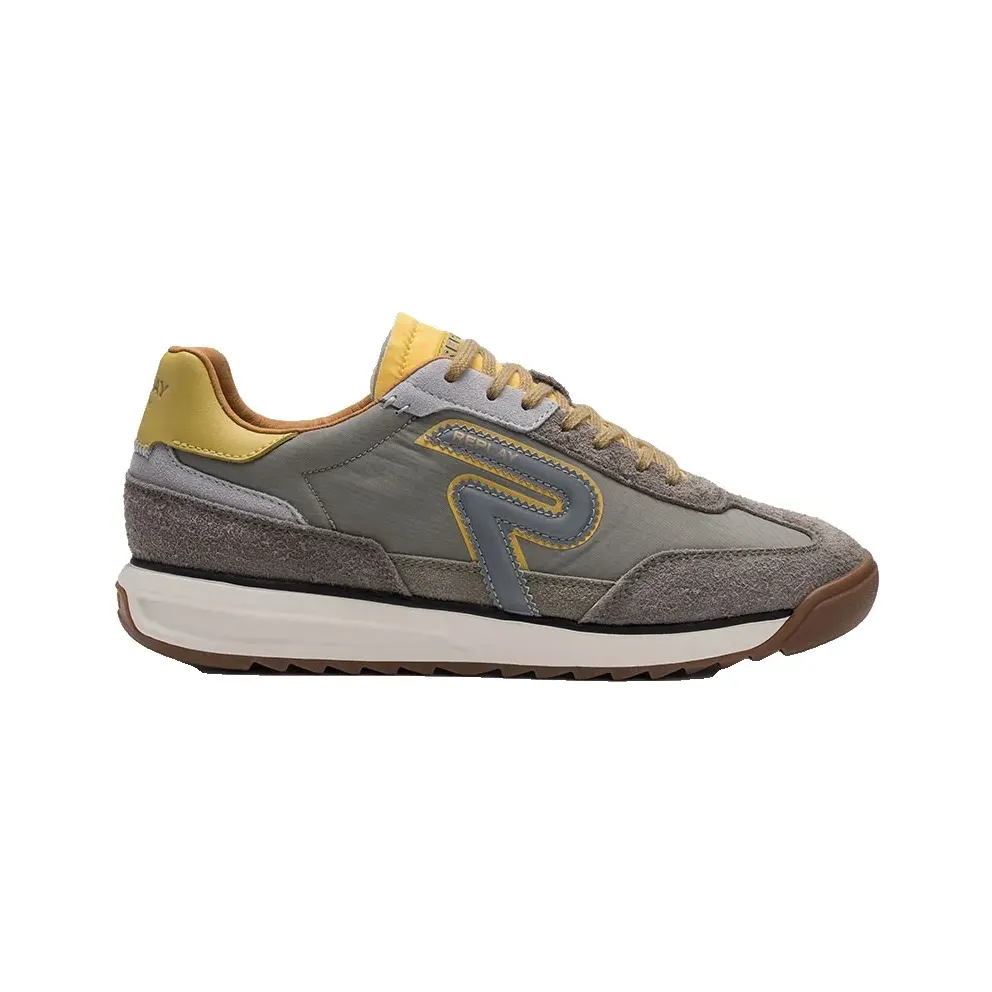 Replay sneaker Brokaat / Yellow / Grey / Light Green (RSIB0005T-0039)