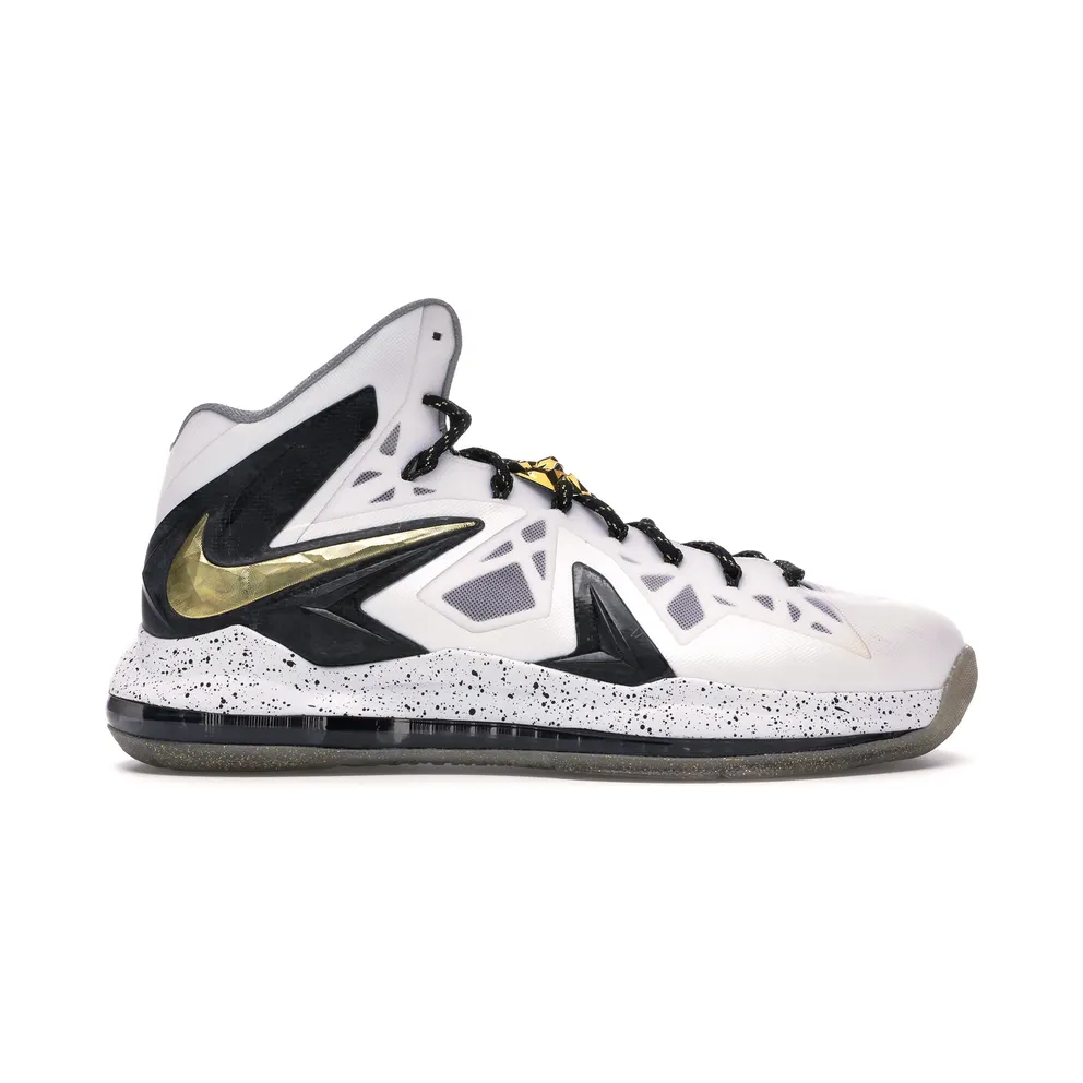 Nike LeBron X Elite+ White Gold (579834-100)