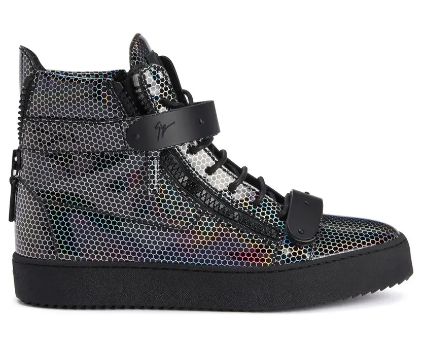 Giuseppe Zanotti Coby mid-top sneakers met dubbele bandjes – Zwart (RU20032003)
