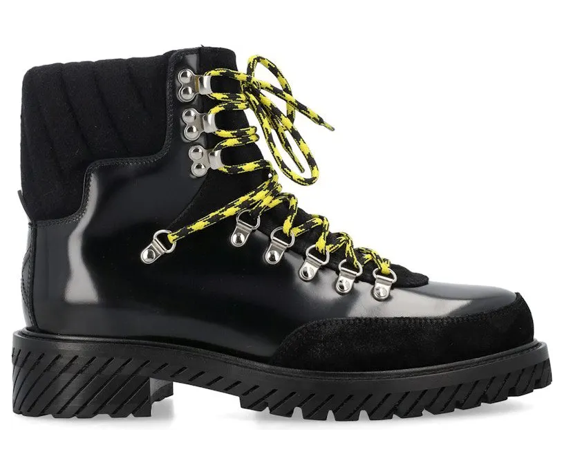 OFF-White Gstaad Lace Up Boot Black (OMID028F23LEA0011010)