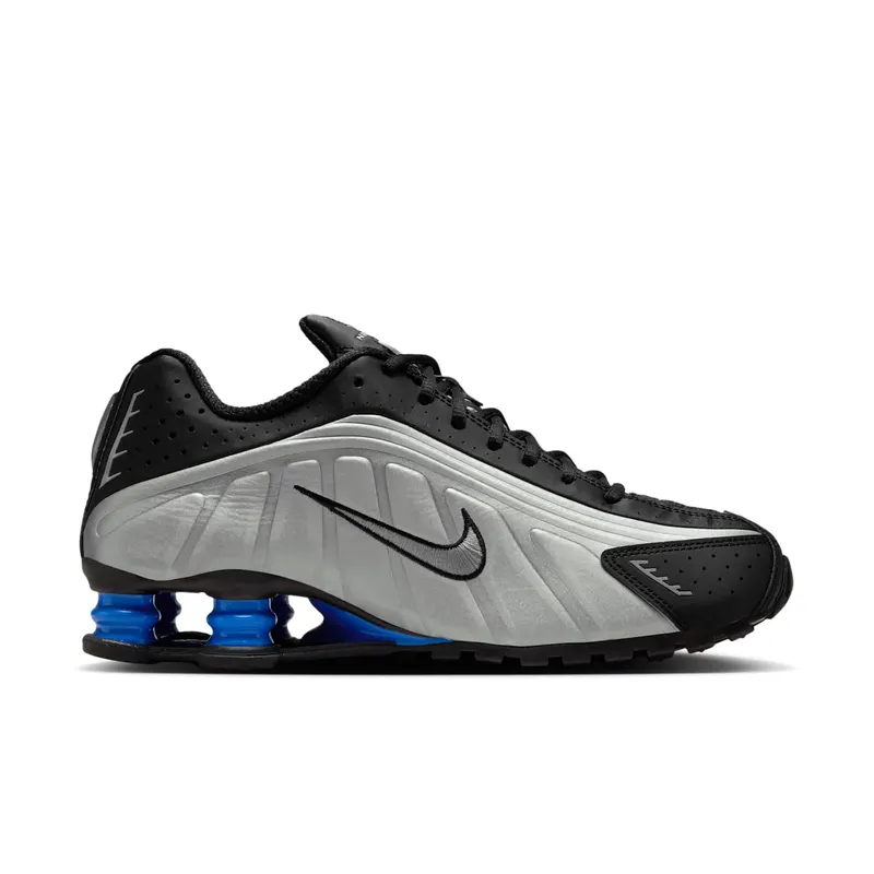 Nike Shox R4 “Metallic Silver Black Racer Blue” (AR3565-006)