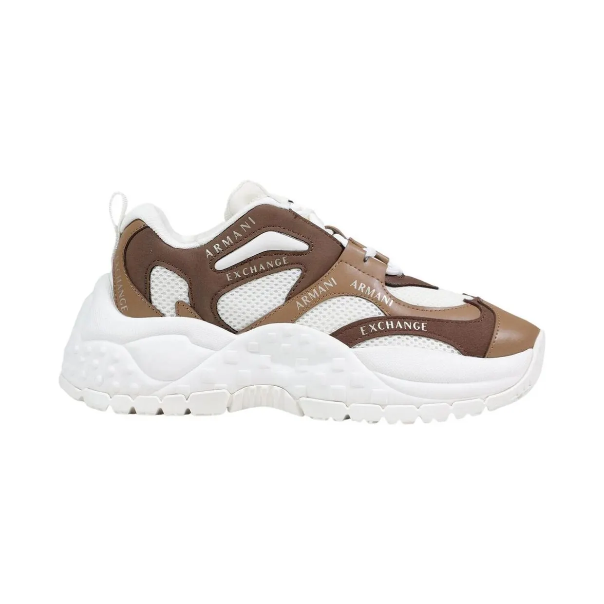 Armani Exchange met mesh inzetstuk en vlakken “White” (XDX120XV708) (3)
