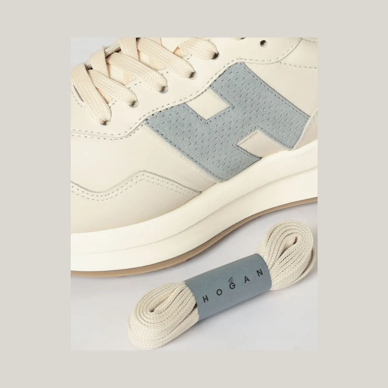 Hogan H641 Leather Sneakers White (HXW6410EH4PUY90RVJ) (3)