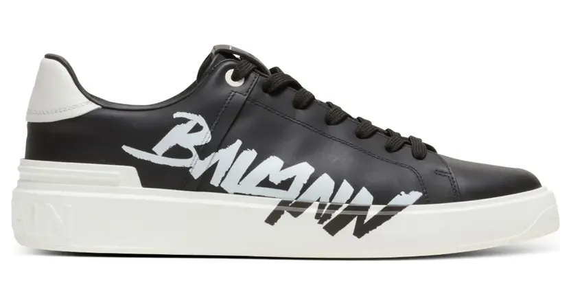 Balmain Sneakers mit Logo-Print – Schwarz (BM1VI288LBAL)