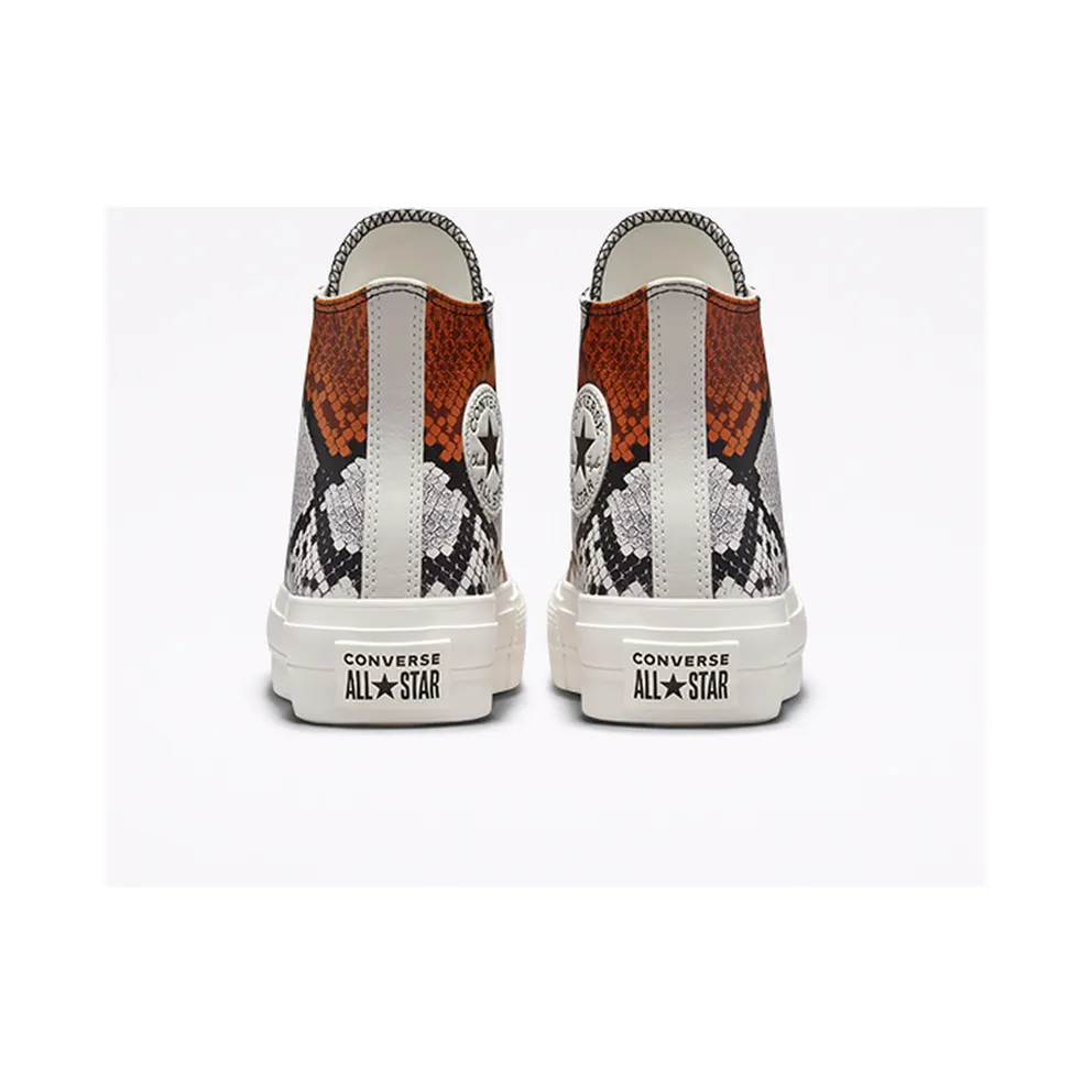 Converse Authentic Glam Platform Chuck Taylor All Star Vintage White/Black/Orange (573082C)