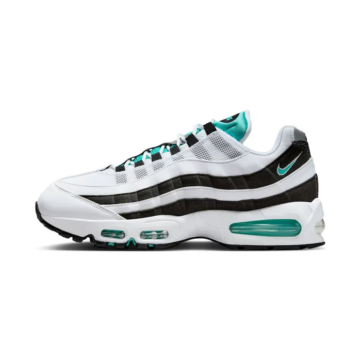 Nike Air Max 95 Big Bubble OG Black Border “White / Black / Metallic Silver / Hyper Jade” (IM7409-100)