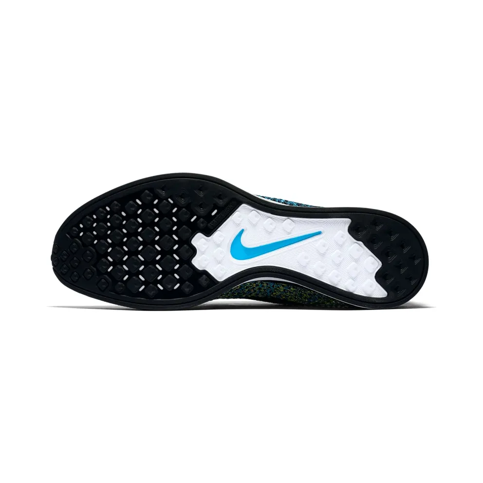 Nike Flyknit Racer Blue Glow Yellow Strike Blue Glow/Black-Yellow Strike (526628-405)