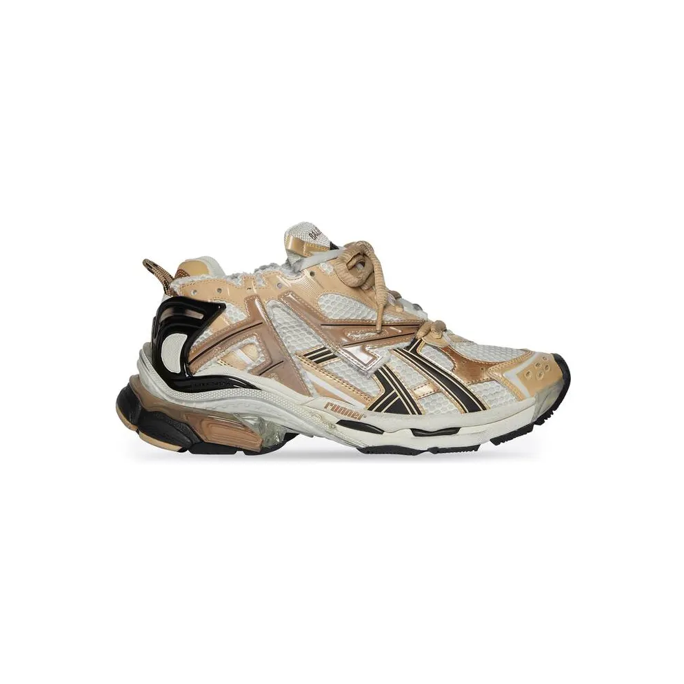 Balenciaga Runner Beige Black White (677403W3RB39891)