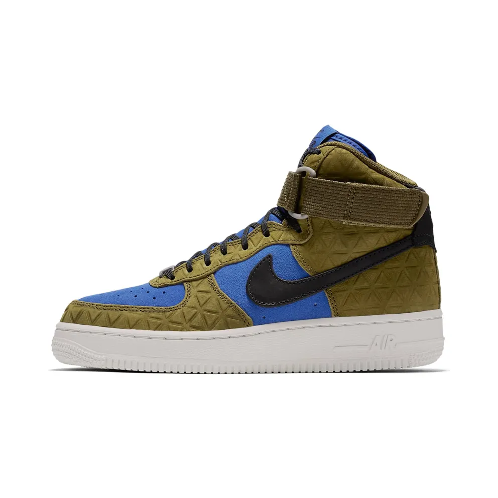 Nike Air Force 1 Hi Premium Suede Olive Flak/Black-Midnight Turquoise (W)