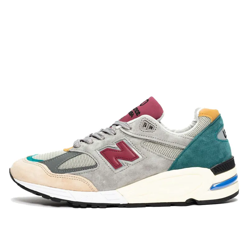 New Balance 990v2 Grey Green Maroon (M990CP2)