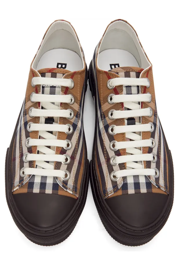 Burberry Brown Vintage Check Sneakers (8049608) (5)