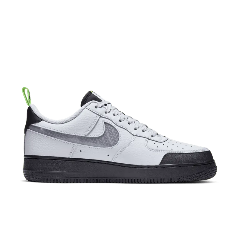 Nike Air Force 1 Low Under Construction Grey Vast Grey/Gunsmoke-Black-Electric Green (BQ4421-001)