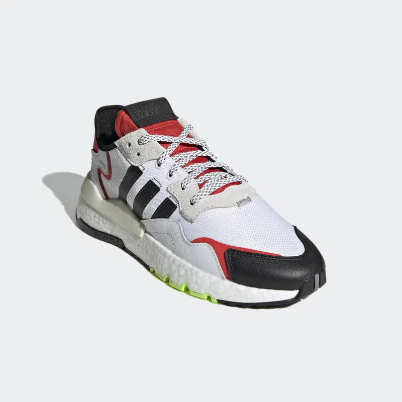 adidas Nite Jogger White Black Red Cloud White/Core Black/Hi-Res Red (EH1293)