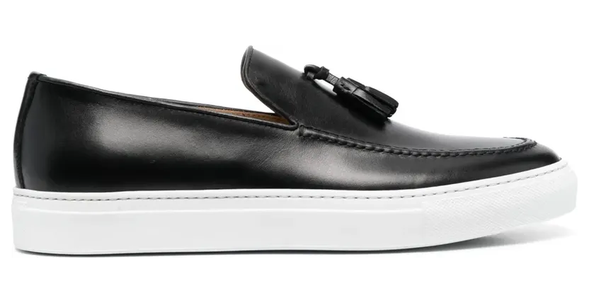 Scarosso Amadeo leren “Black” (AMEDEOSNEABLACALF)